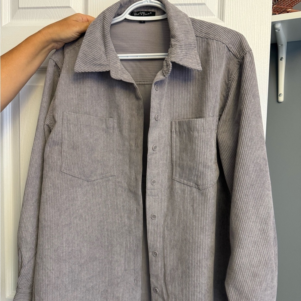 Velvet Heart Charcoal Utility Jacket